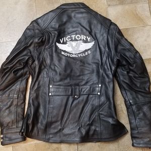 Women's victory leather jacket